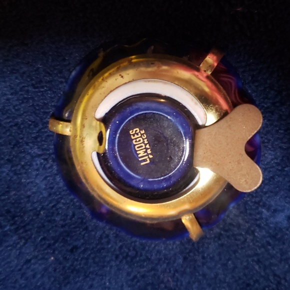 Limoges Cobalt Blue and Gold Miniature Plate Porcelain - Picture 3 of 4